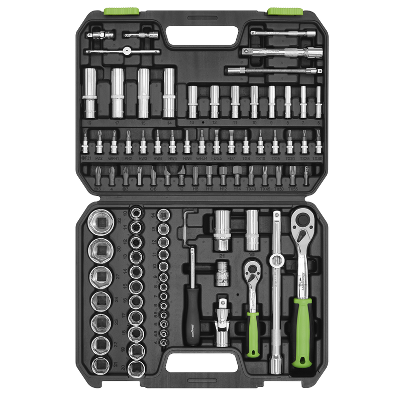 Sealey S01210 Siegen Socket Set 1/4" & 1/2"Sq Drive 94pc - additional view 4