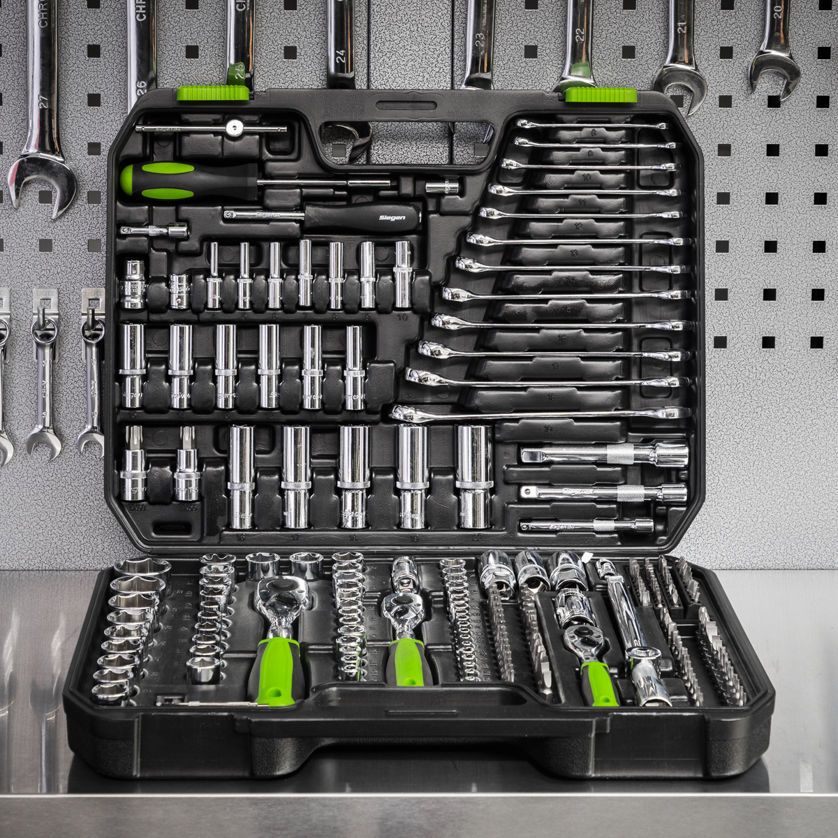 Sealey S01212 Siegen Socket Set 1/4", 3/8" & 1/2"Sq Drive 219pc - additional view 9
