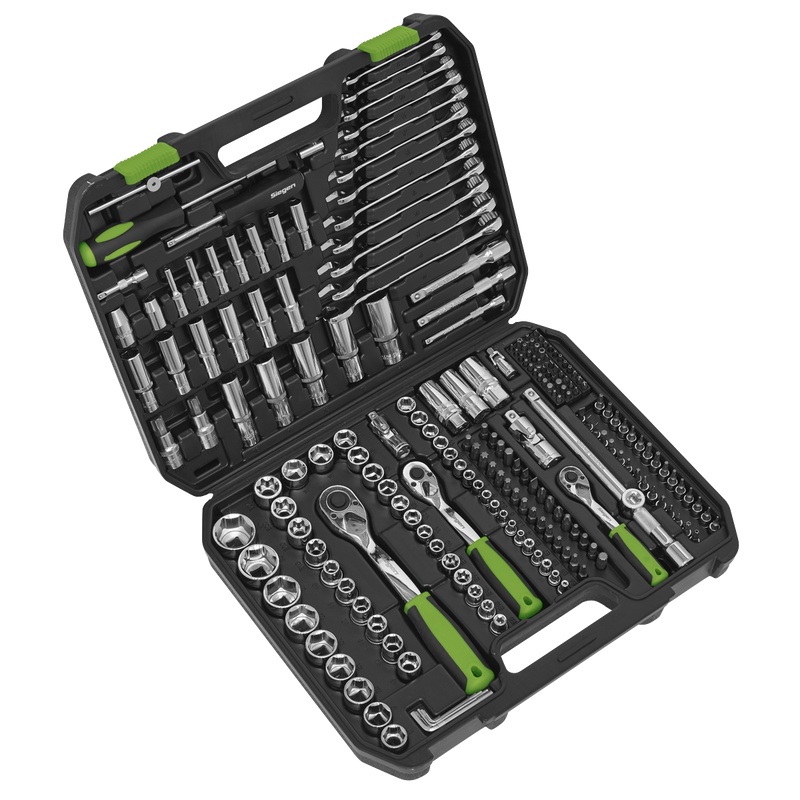 Sealey S01212 Siegen Socket Set 1/4", 3/8" & 1/2"Sq Drive 219pc