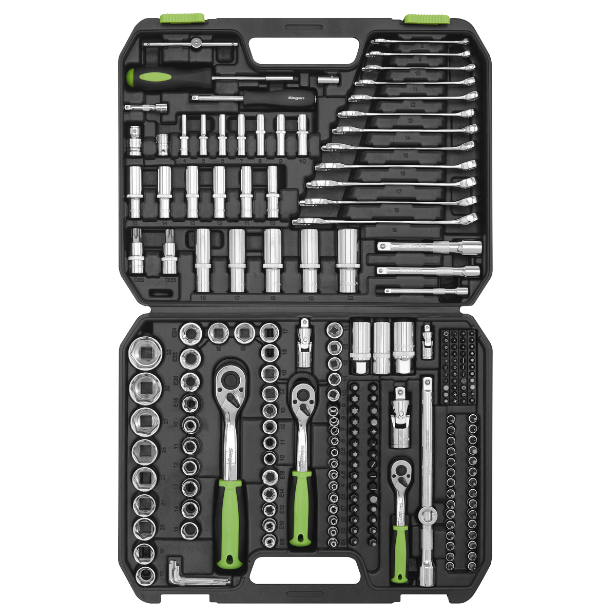 Sealey S01212 Siegen Socket Set 1/4", 3/8" & 1/2"Sq Drive 219pc - additional view 3