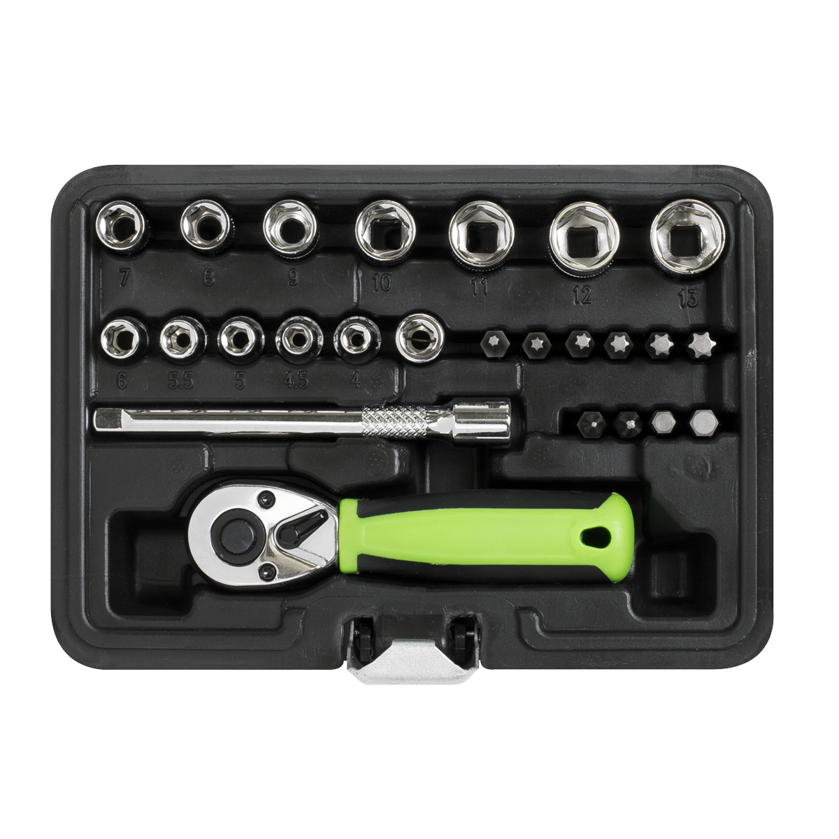 Sealey S01233 Siegen Socket Set 1/4"Sq Drive 25pc - additional view 4