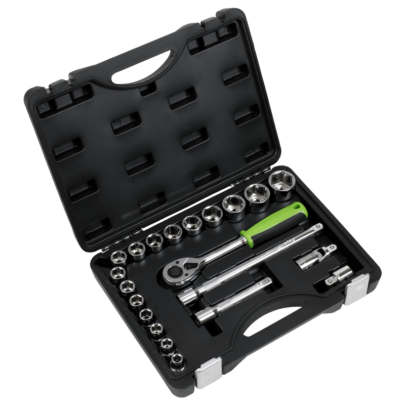 Sealey S01237 Siegen Socket Set 1/2"Sq Drive 21pc