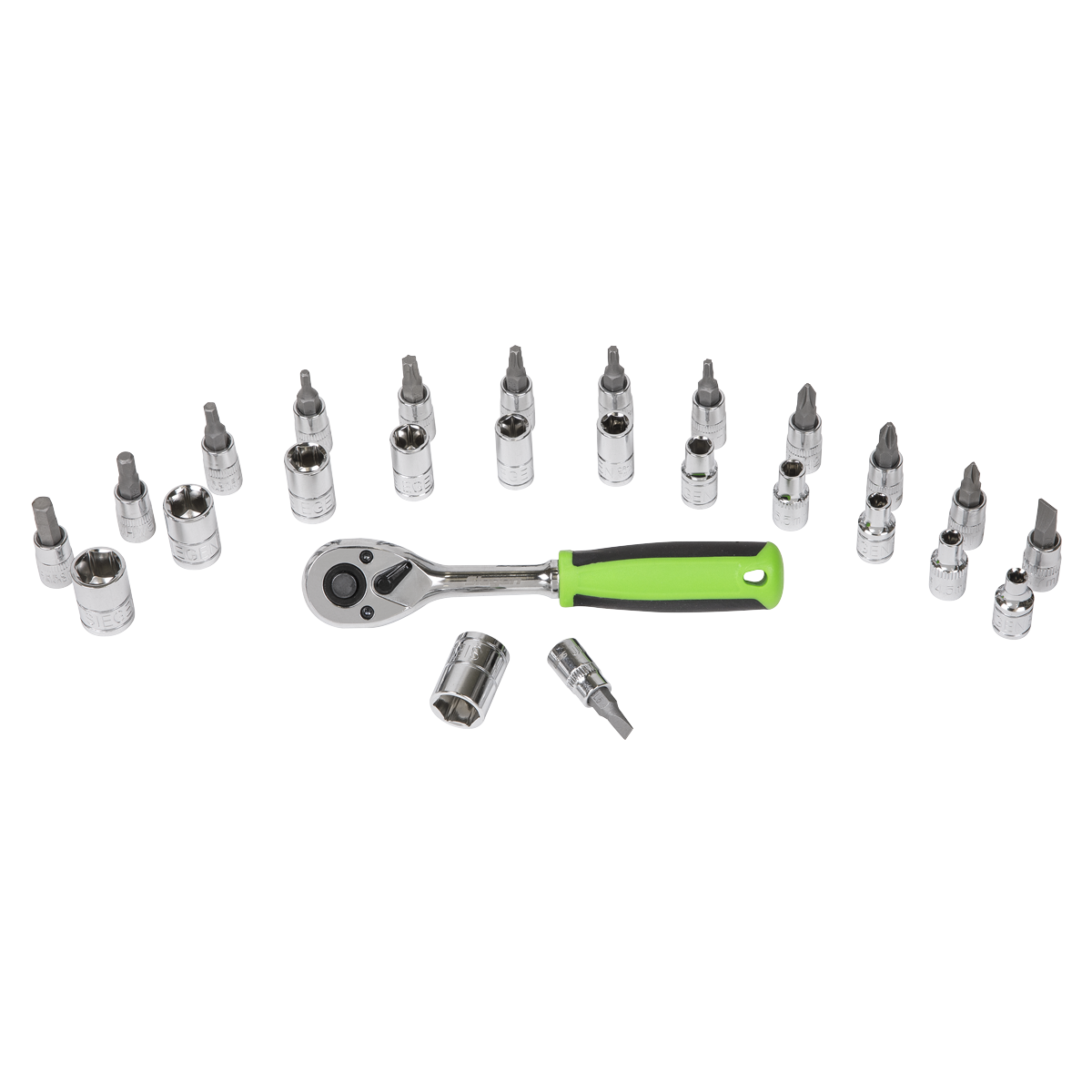 Sealey S01241 Siegen Socket & Socket Bit Set 1/4"Sq Drive 27pc - additional view 2