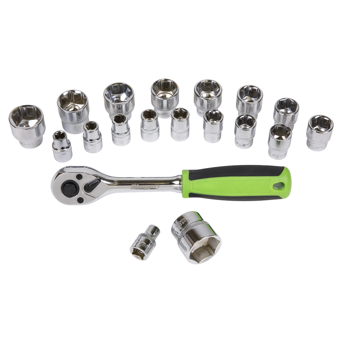 Sealey S01243 Siegen Socket Set 3/8"Sq Drive 19pc - additional view 6