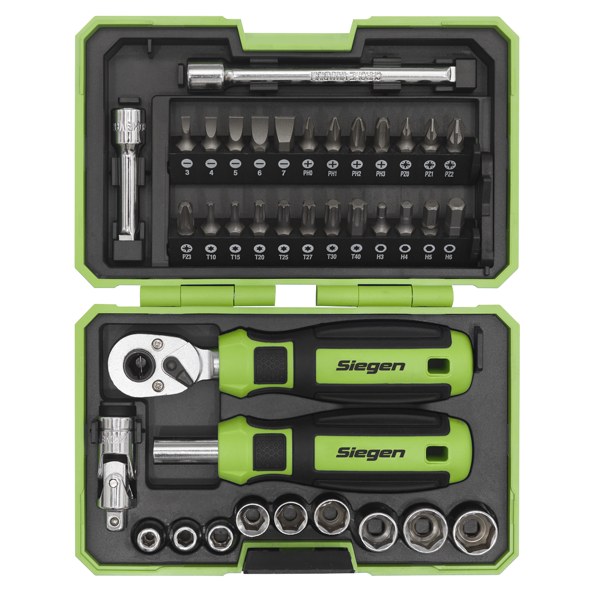 Sealey S01255 Siegen Socket & Bit Set 1/4"Sq Drive 38pc - additional view 11