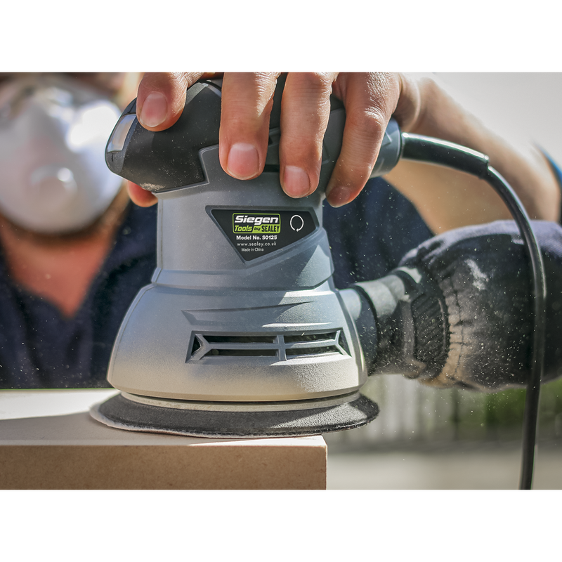 Sealey S0125 Siegen 125mm Random Orbital Palm Sander 240W/230V - additional view 5