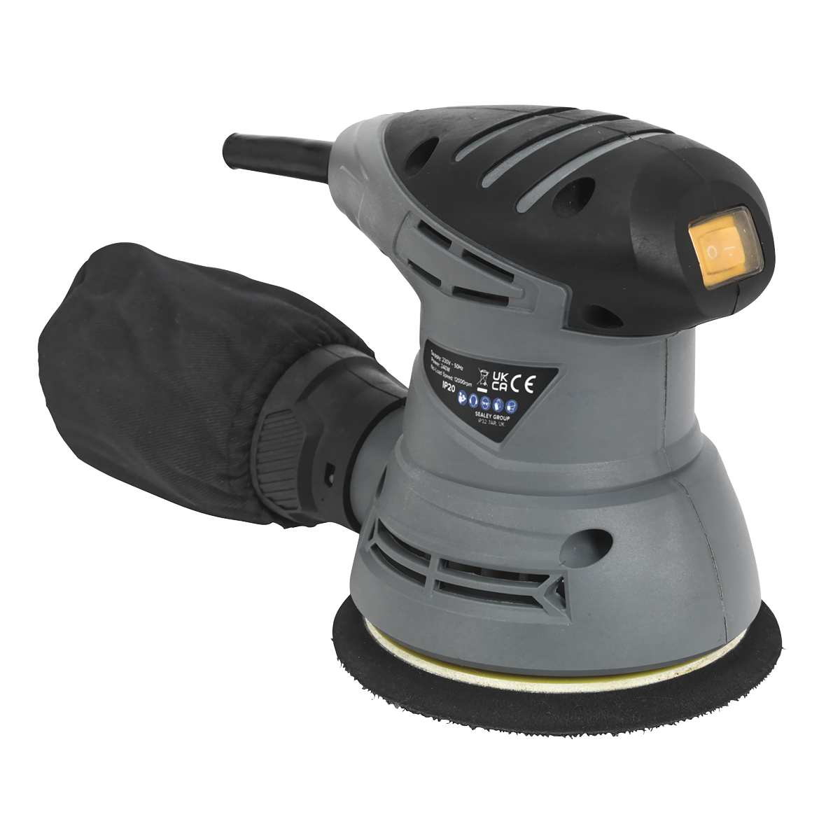 Sealey S0125 Siegen 125mm Random Orbital Palm Sander 240W/230V - additional view 2