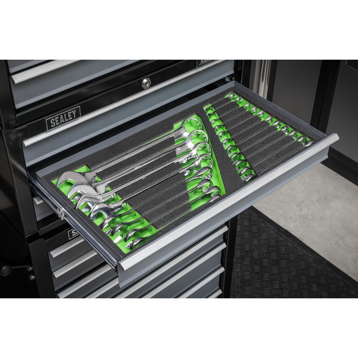 Sealey S01272 Siegen Combination Spanner Set with Tool Tray 19pc - additional view 2