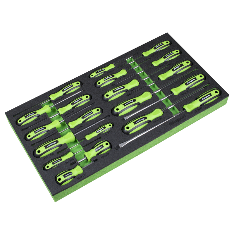 Sealey S01276 Siegen Screwdriver Set with Tool Tray 20pc