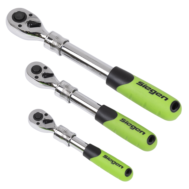 Sealey S01285 Siegen Extendable Ratchet Wrench Set 3pc - additional view 8