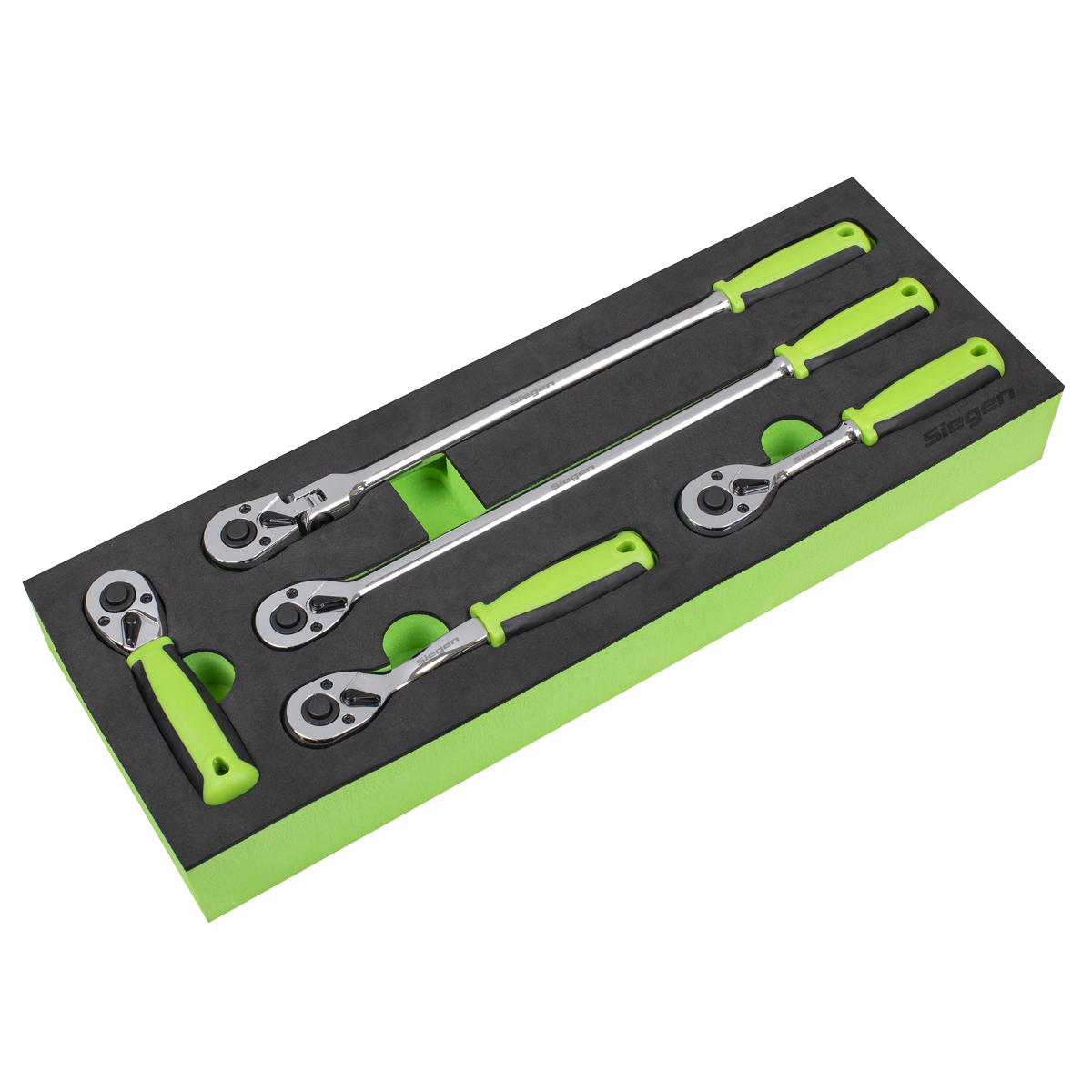 Sealey S01290 Ratchet Wrench Set 1/4"Sq 5pc Drive Flip Reverse