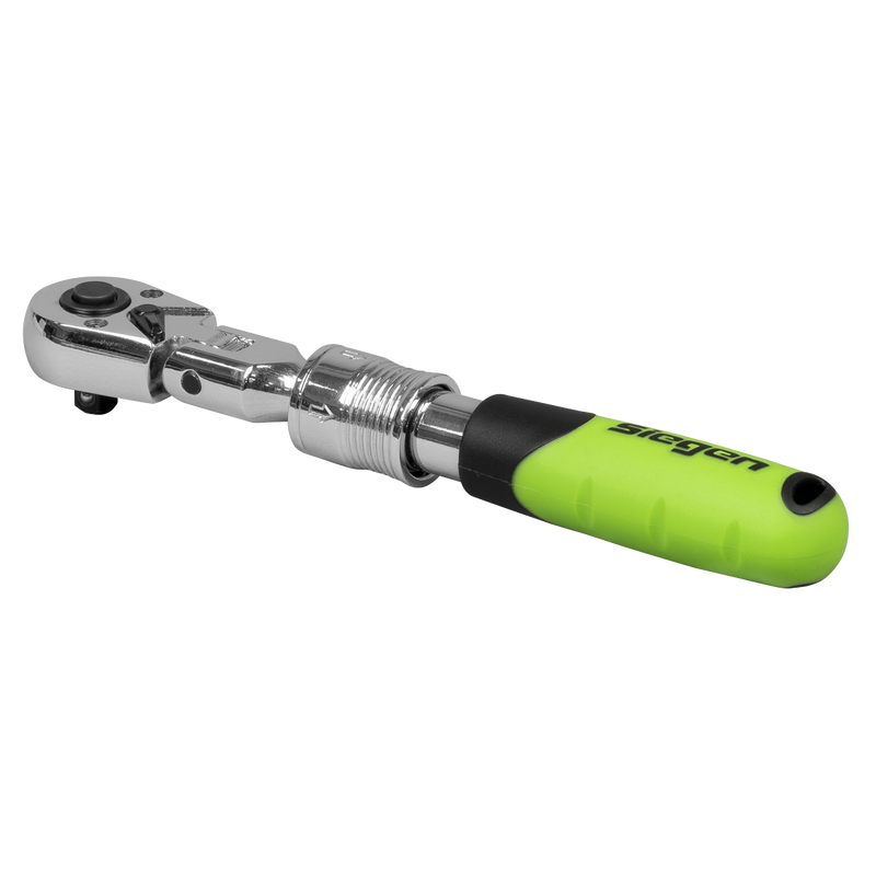 Sealey S01294 Siegen Extendable Flexi-Head Ratchet Wrench 1/4"Sq Drive