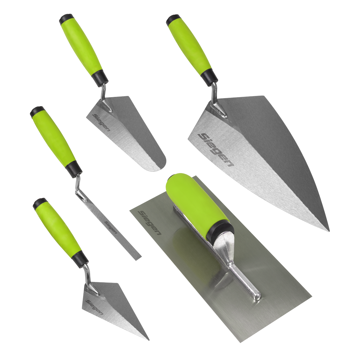 Sealey S01300 Siegen Trowel Set with Soft Grip Handle 5pc