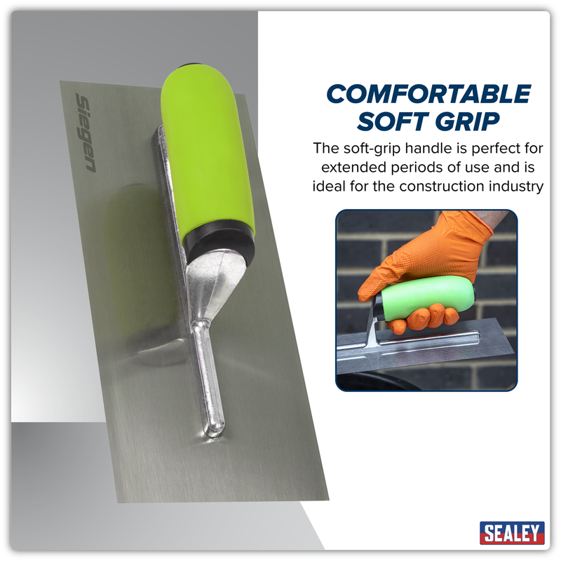 Sealey S01302 Siegen Plastering Trowel with Soft Grip Handle 280mm - additional view 4