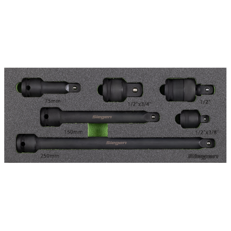 Sealey S01323 Siegen Impact Adaptor & Extension Bar Set 1/2"Sq Drive 6pc - additional view 4