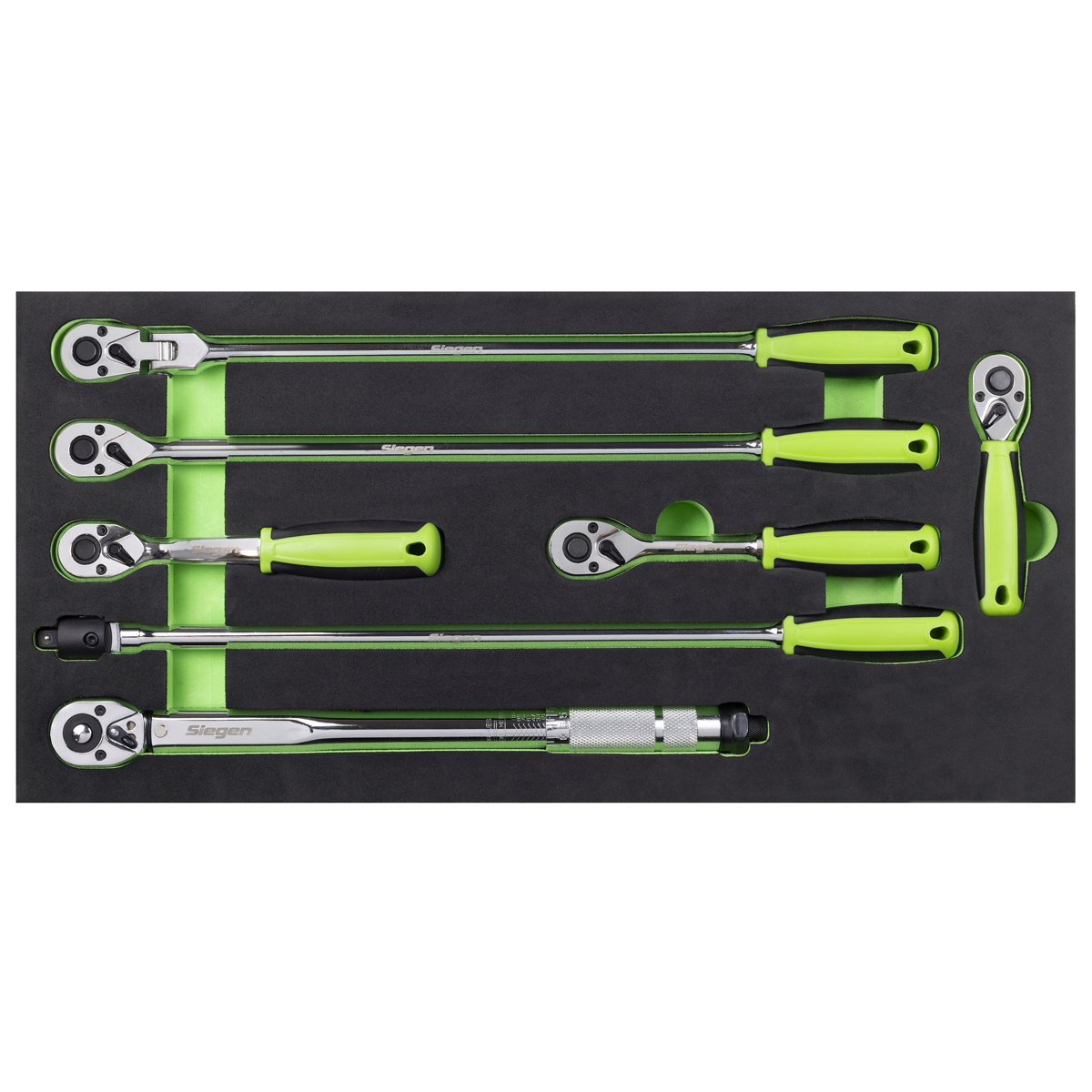 Sealey S01325 Siegen Ratchet Wrench, Breaker Bar & Torque Wrench Set 3/8"Sq Drive 7pc - additional view 3