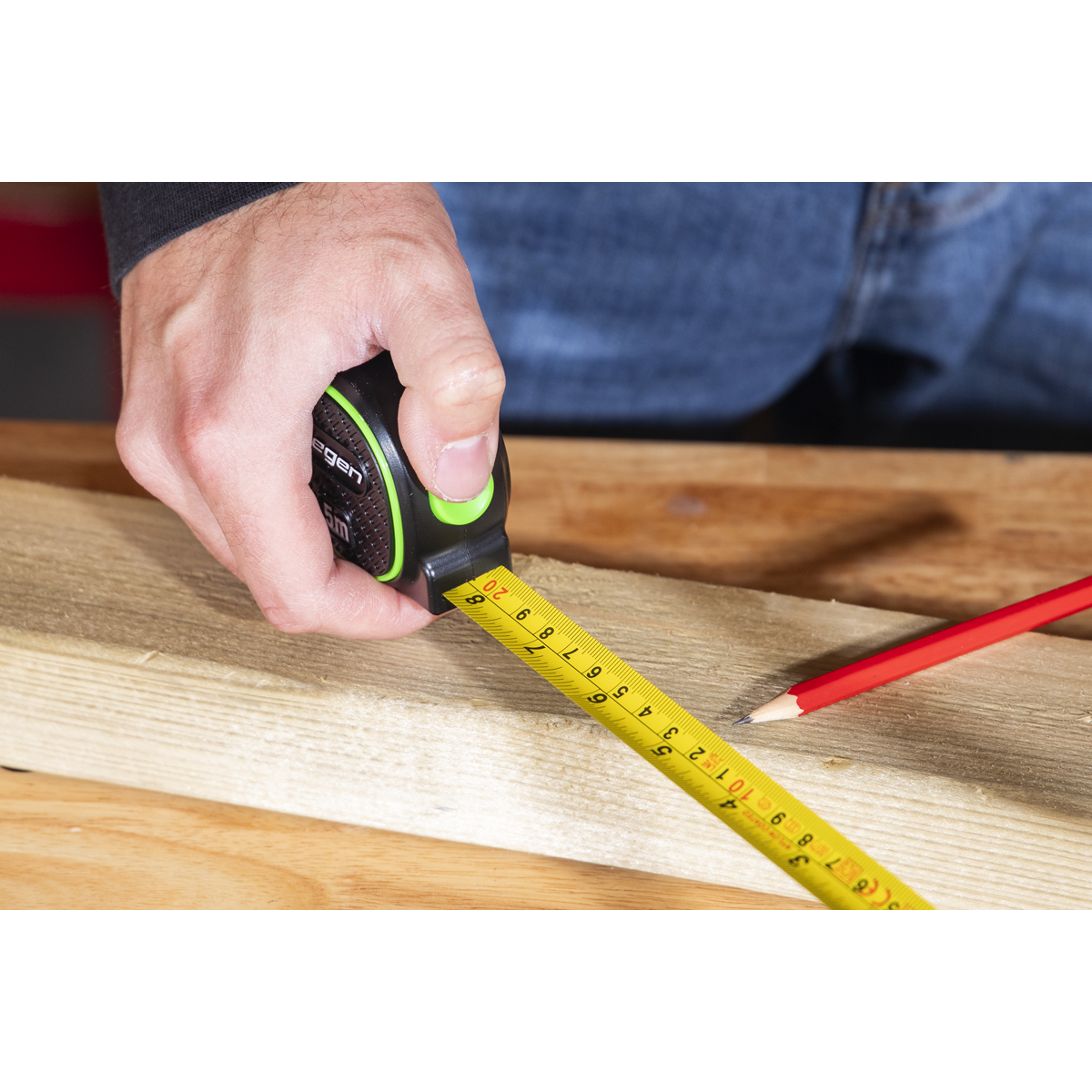 Sealey S01328 Metric/Imperial Auto-Lock Tape Measure 5m(16ft) x 19mm - additional view 2