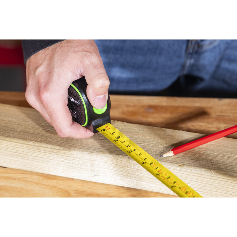 Sealey S01328 Metric/Imperial Auto-Lock Tape Measure 5m(16ft) x 19mm - additional view 2