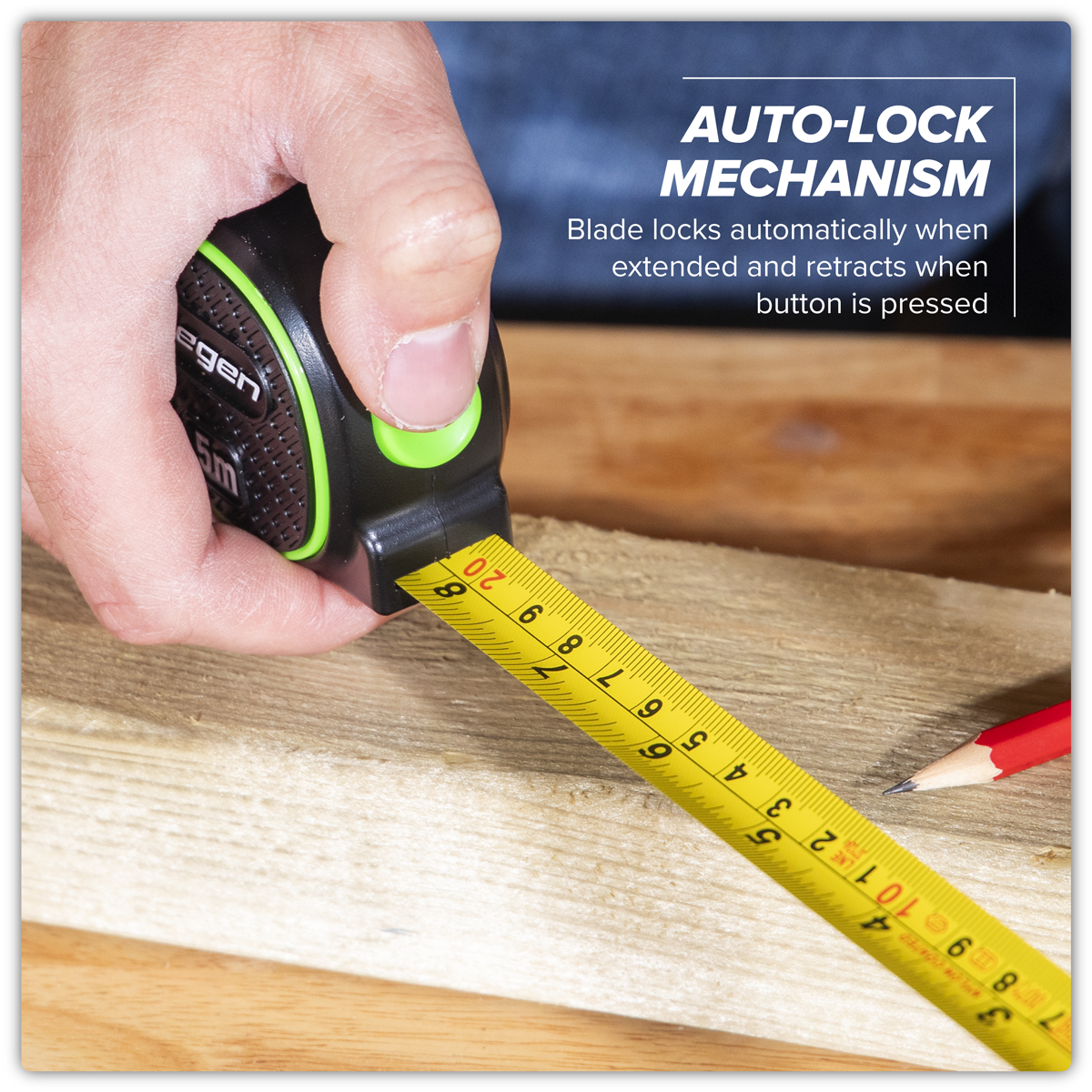 Sealey S01328 Metric/Imperial Auto-Lock Tape Measure 5m(16ft) x 19mm - additional view 12
