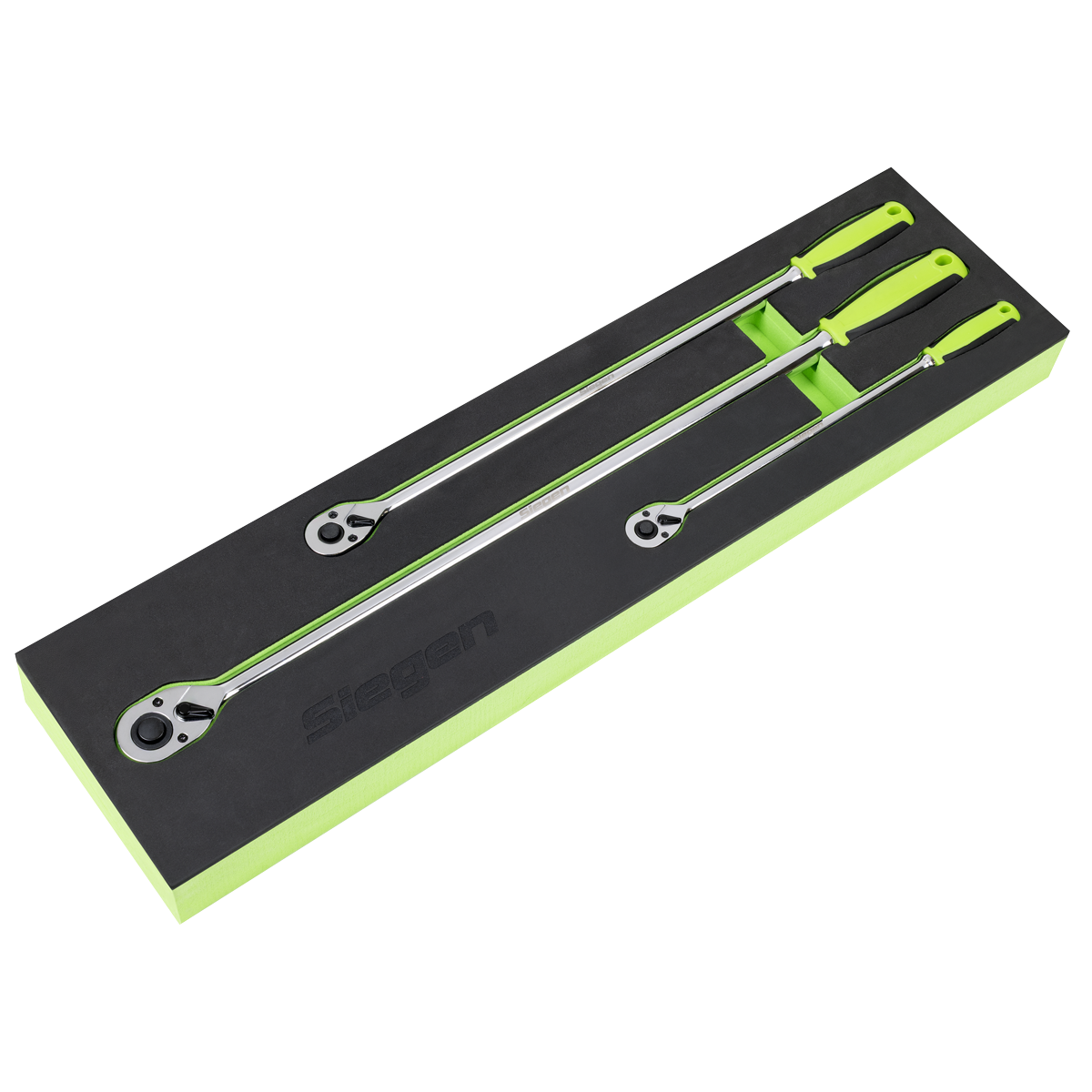 Sealey S01332 Extra-Long Ratchet Wrench Set 3pc