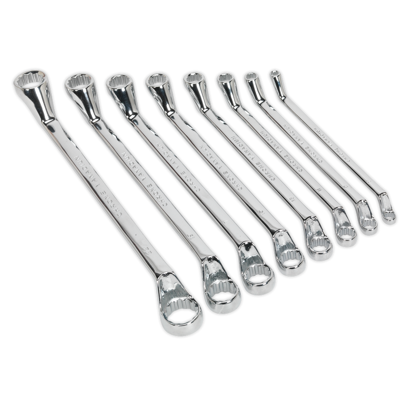 Sealey S0405 Siegen Deep Offset Ring Spanner Set 8pc