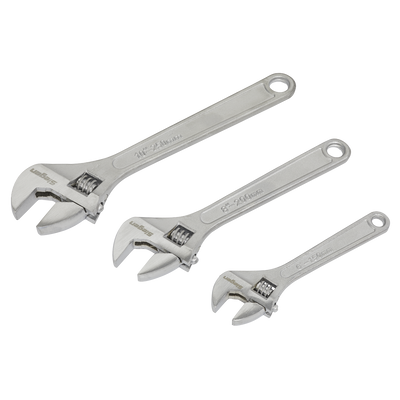 Sealey S0448 Siegen Adjustable Wrench Set 3pc