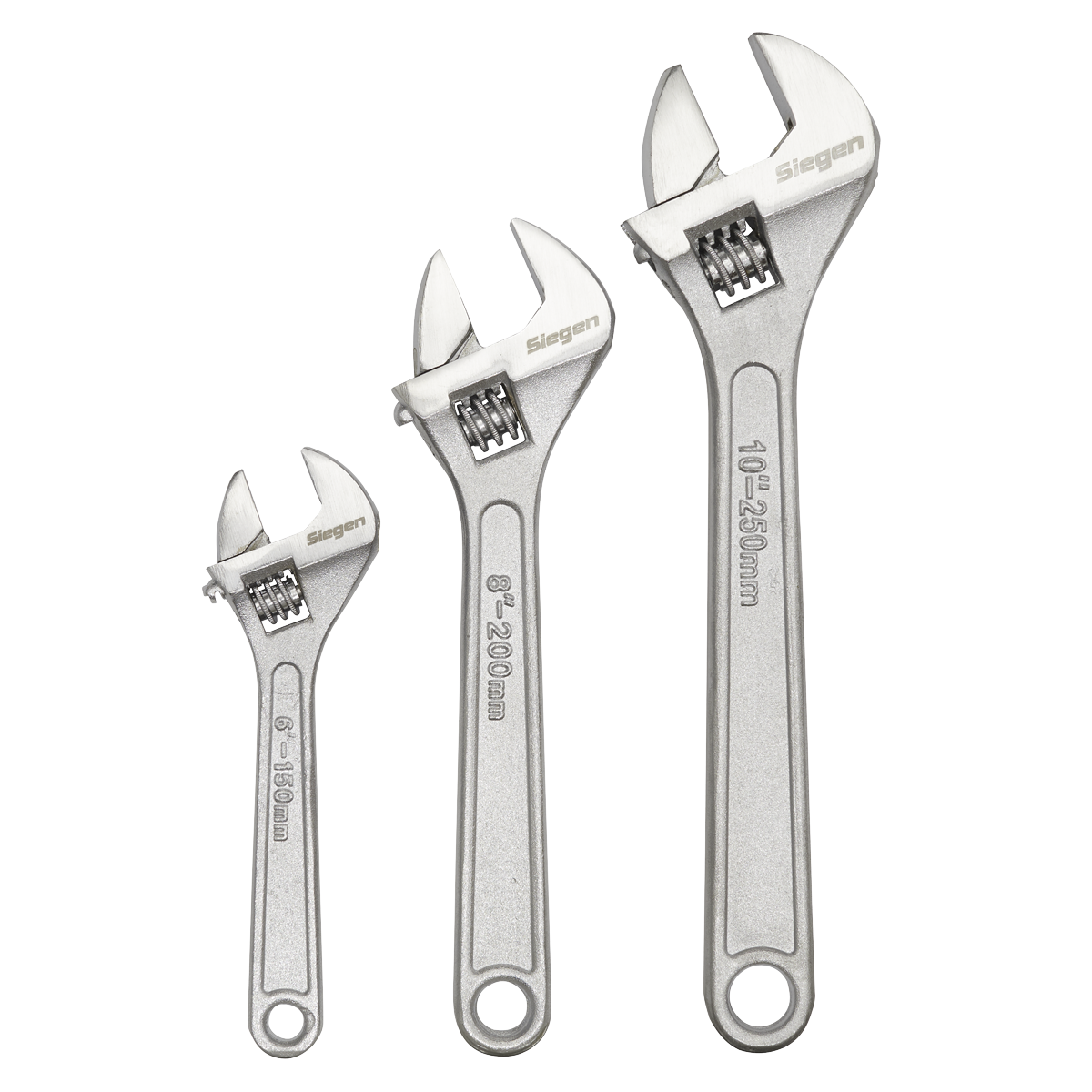 Sealey S0448 Siegen Adjustable Wrench Set 3pc - additional view 2