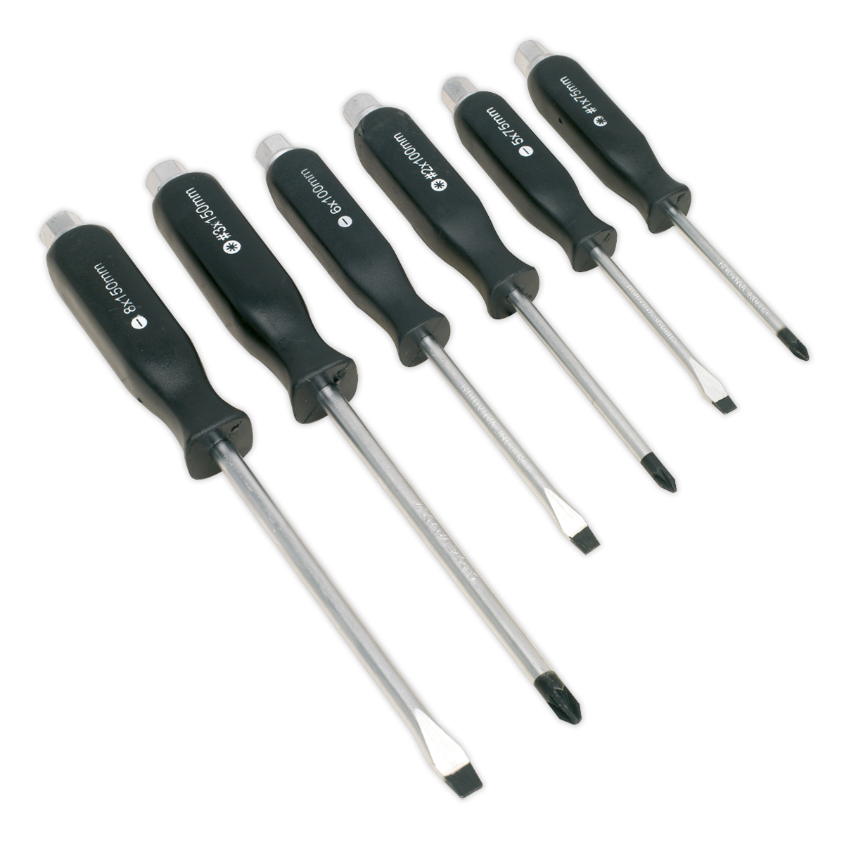 Sealey S0535 Siegen Hammer-Thru Screwdriver Set 6pc