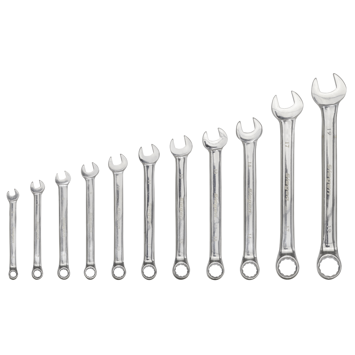 Sealey S0562 Siegen Combination Spanner Set 6-19mm 11pc - additional view 4