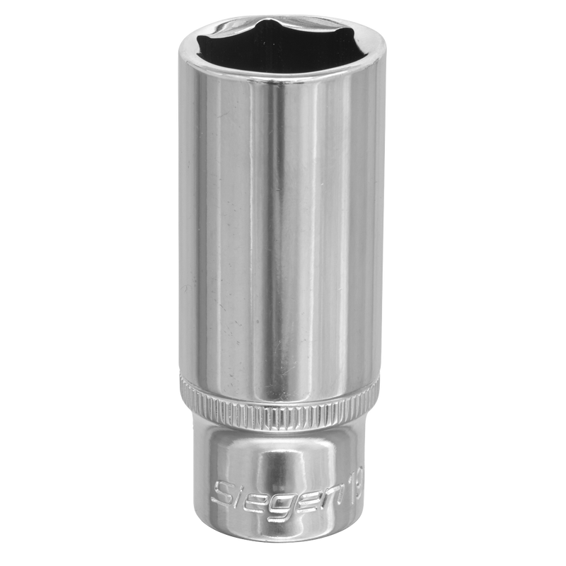 Sealey S0597 Siegen Deep Socket 3/8"Sq Drive 19mm
