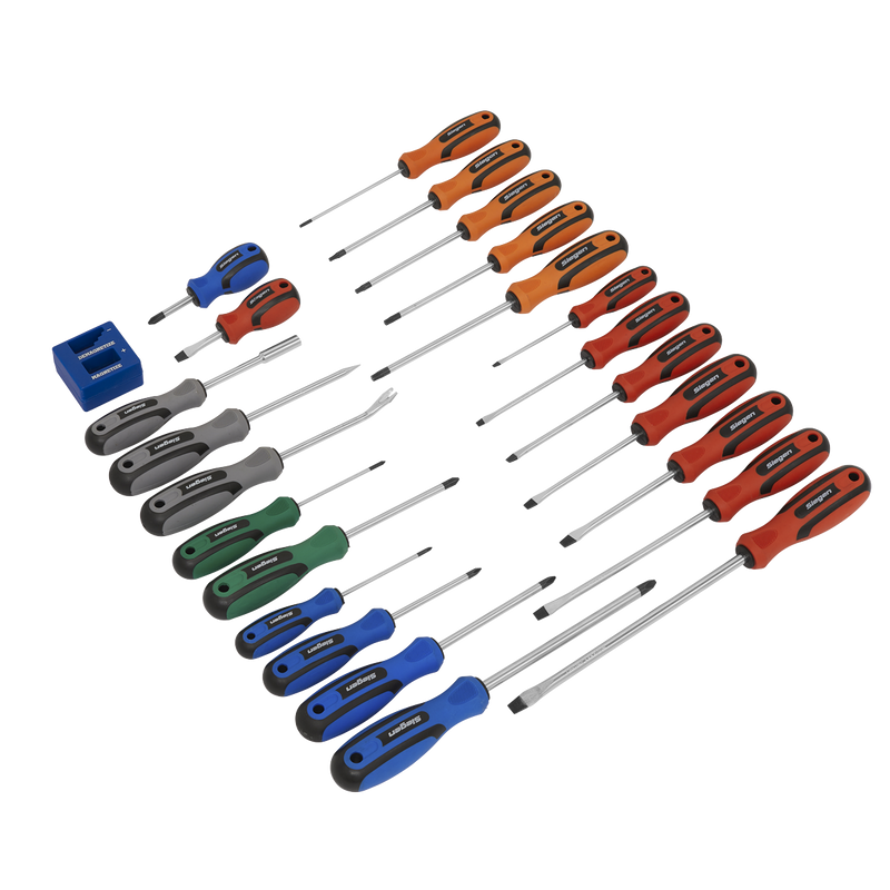 Sealey S0617 Siegen Soft Grip Screwdriver Set 24pc