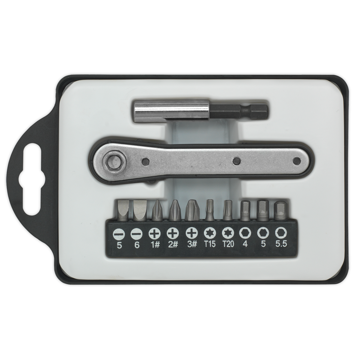 Sealey S0775 Siegen Ratchet Driver Bit Set 12pc - additional view 3