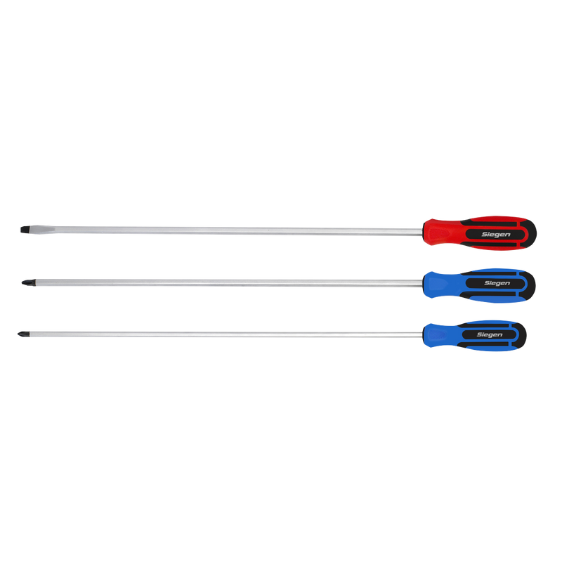 Sealey S0895 Siegen Extra-Long Screwdriver Set 3pc - additional view 7