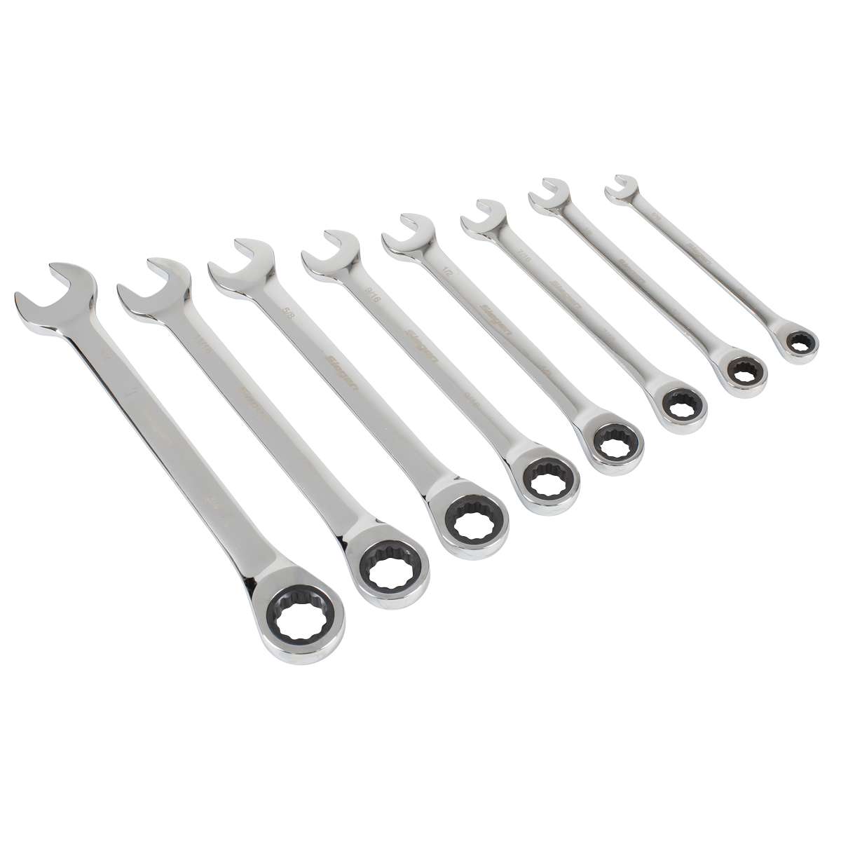 Sealey S0984 Siegen Imperial Combination Ratchet Spanner Set 8pc - additional view 4