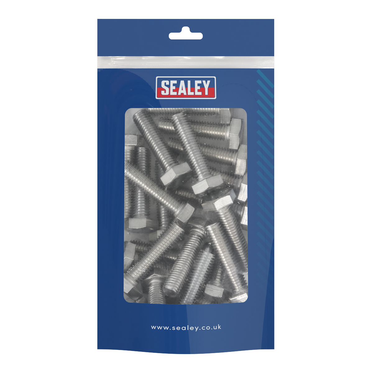Sealey S1040 Stainless Steel Hex Head Set Screw DIN 933 - M10 X 40 A2 - Pack of 25 - additional view 5
