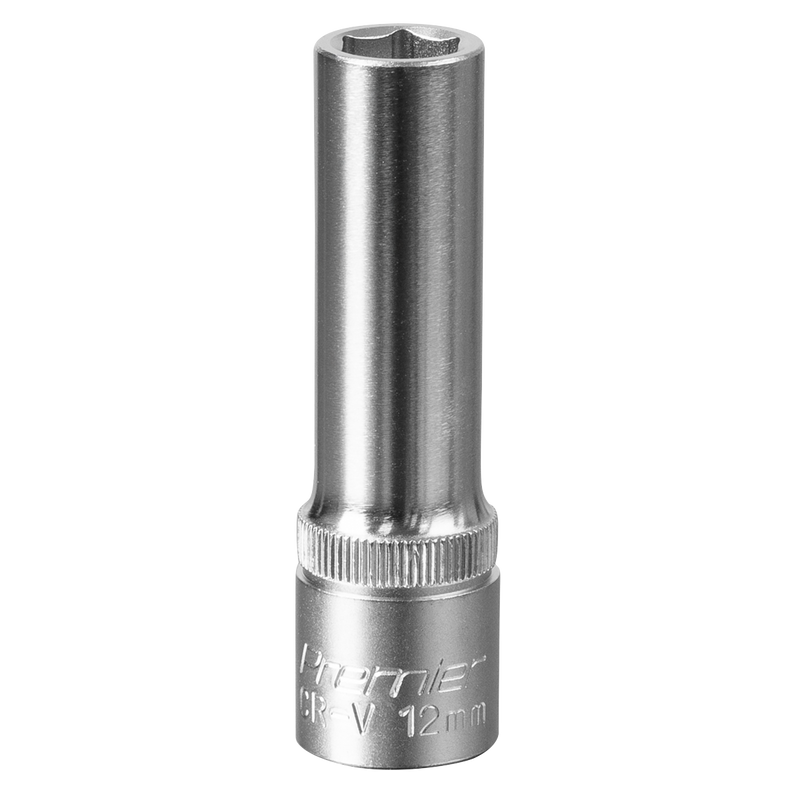 Sealey S1212D Premier Deep Socket 1/2"Sq Drive 12mm