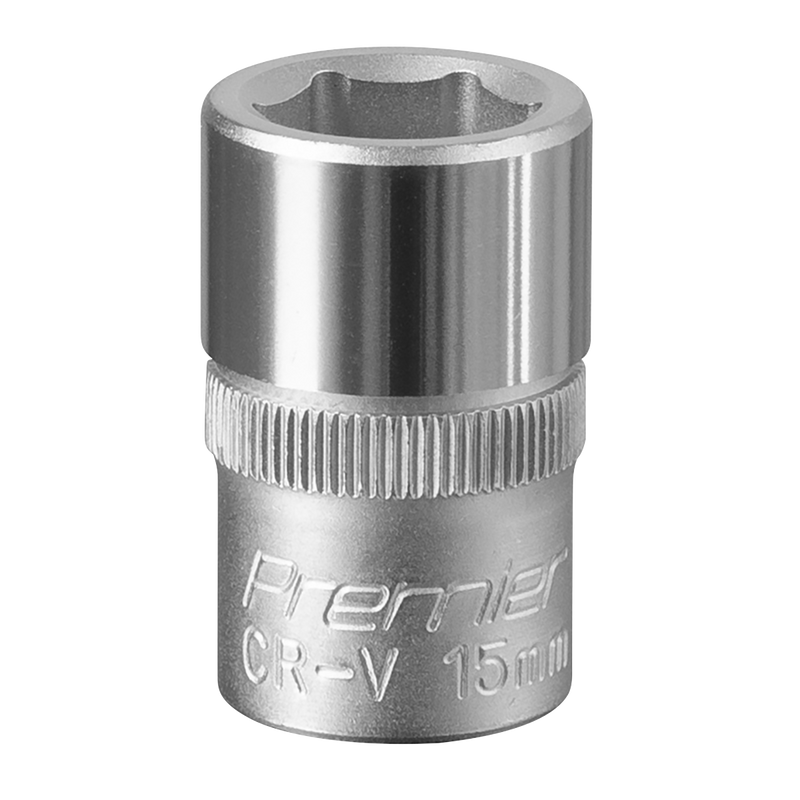 Sealey S1215 Premier Socket 1/2"Sq Drive 15mm