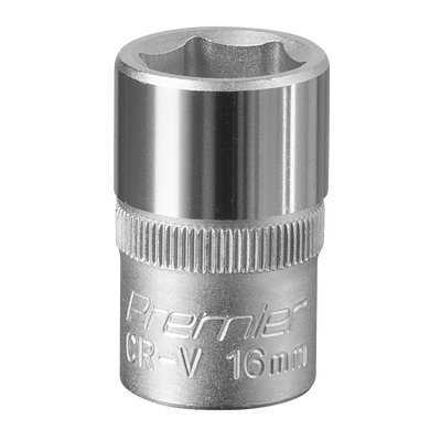 Sealey S1216 Premier Socket 1/2"Sq Drive 16mm