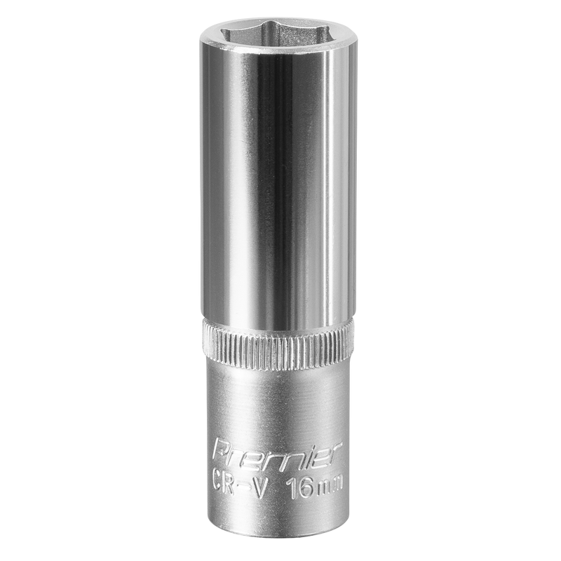 Sealey S1216D Premier Deep Socket 1/2"Sq Drive 16mm