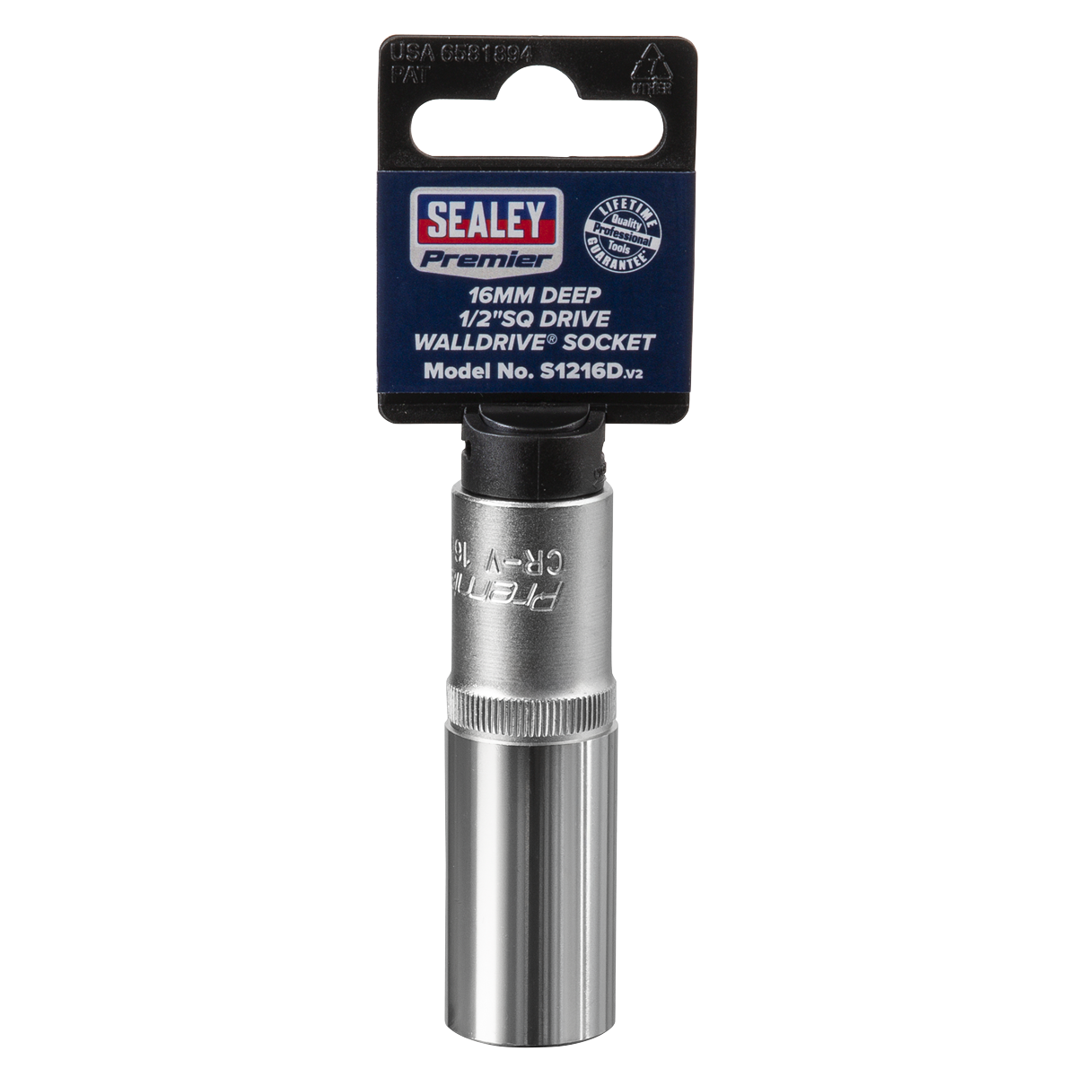 Sealey S1216D Premier Deep Socket 1/2"Sq Drive 16mm - additional view 6