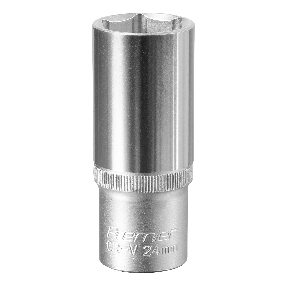 Sealey S1224D Premier Deep Socket 1/2"Sq Drive 24mm