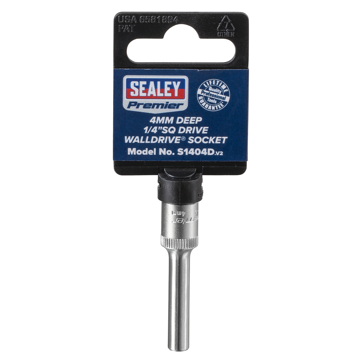 Sealey S1404D Premier Deep Socket 1/4"Sq Drive 4mm - additional view 6
