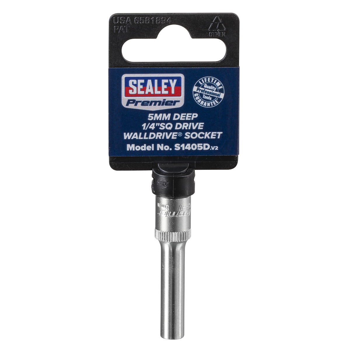 Sealey S1405D Premier Deep Socket 1/4"Sq Drive 5mm - additional view 6