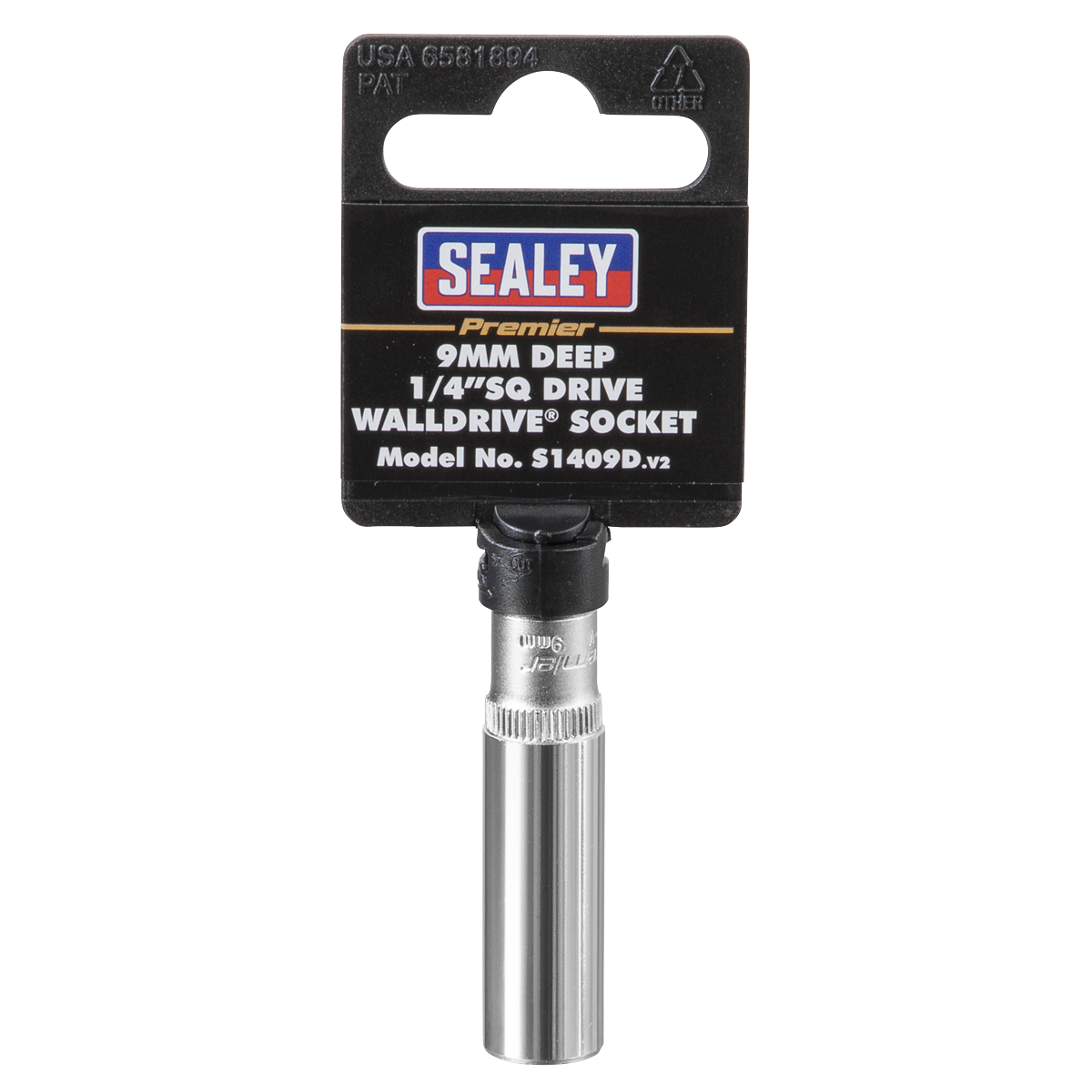 Sealey S1409D Premier Deep Socket 1/4"Sq Drive 9mm - additional view 7