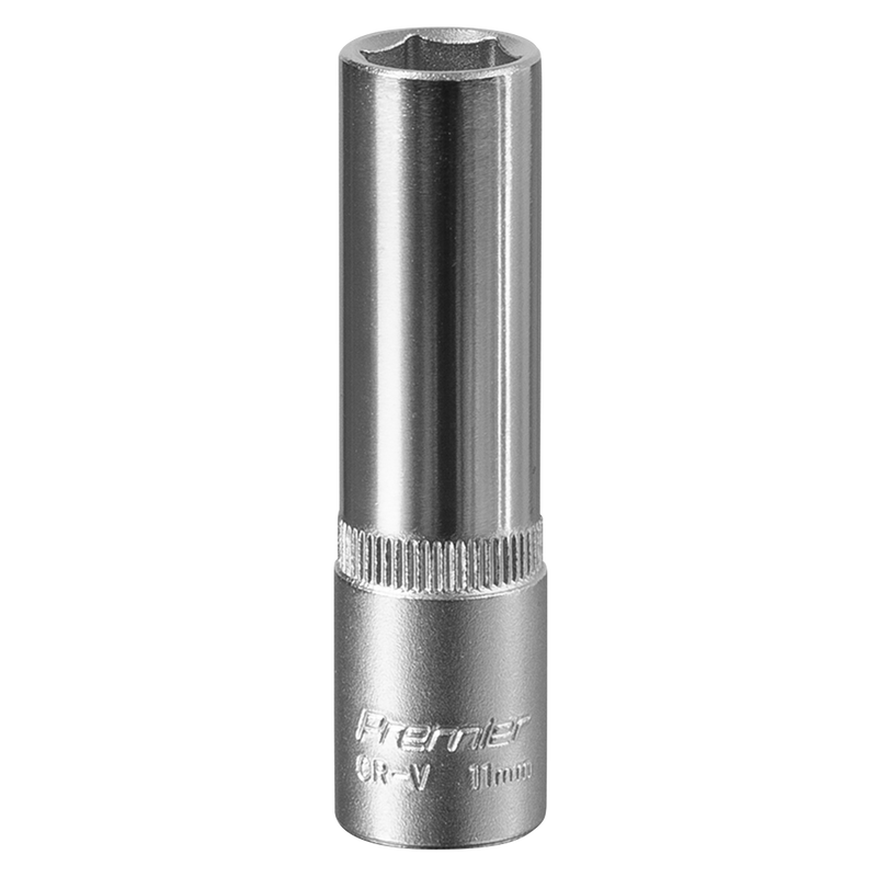Sealey S3811D Premier Deep Socket 3/8"Sq Drive 11mm