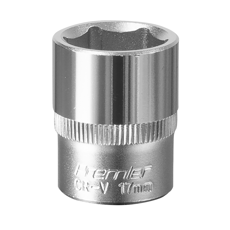 Sealey S3817 Premier Socket 3/8"Sq Drive 17mm