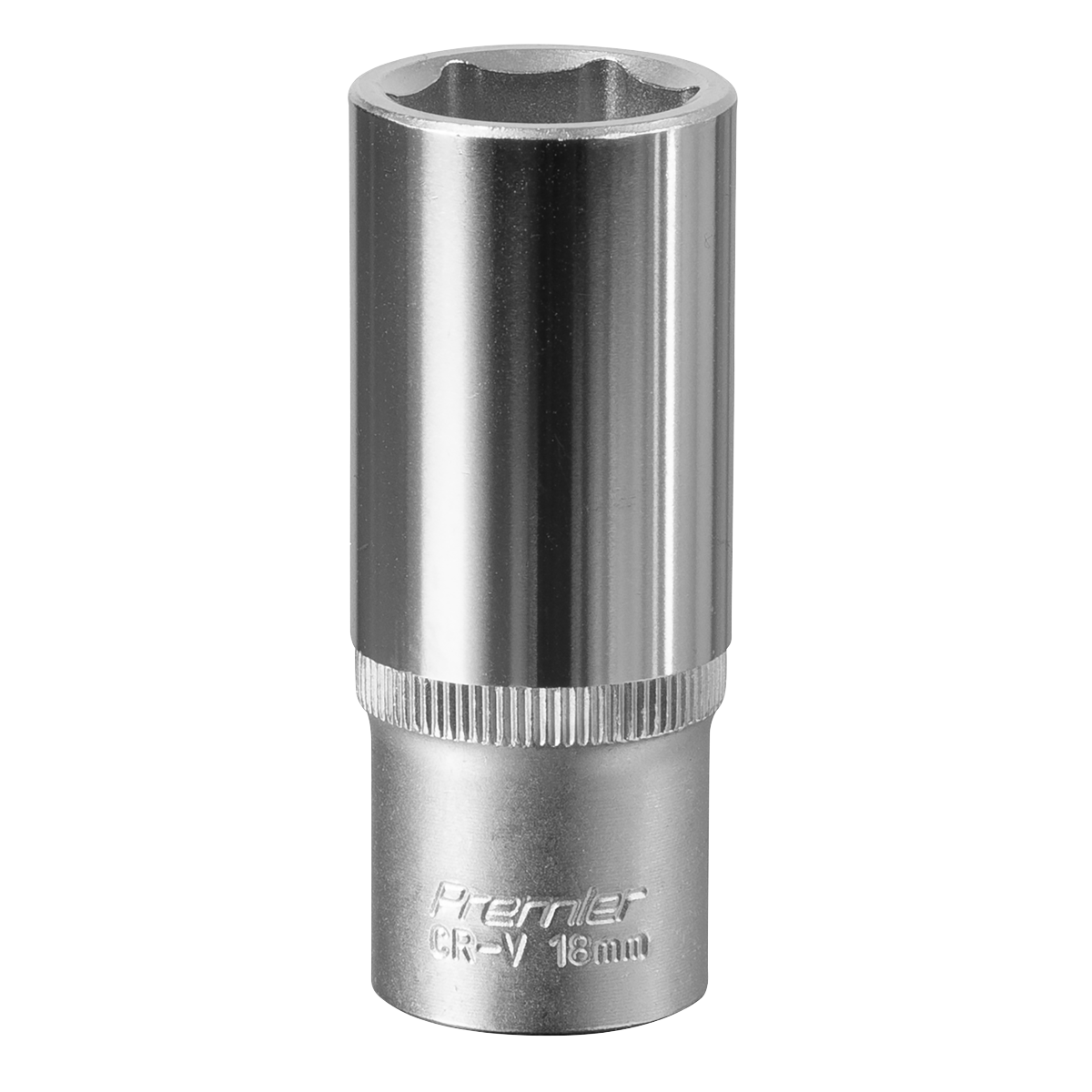 Sealey S3818D Premier Deep Socket 3/8"Sq Drive 18mm