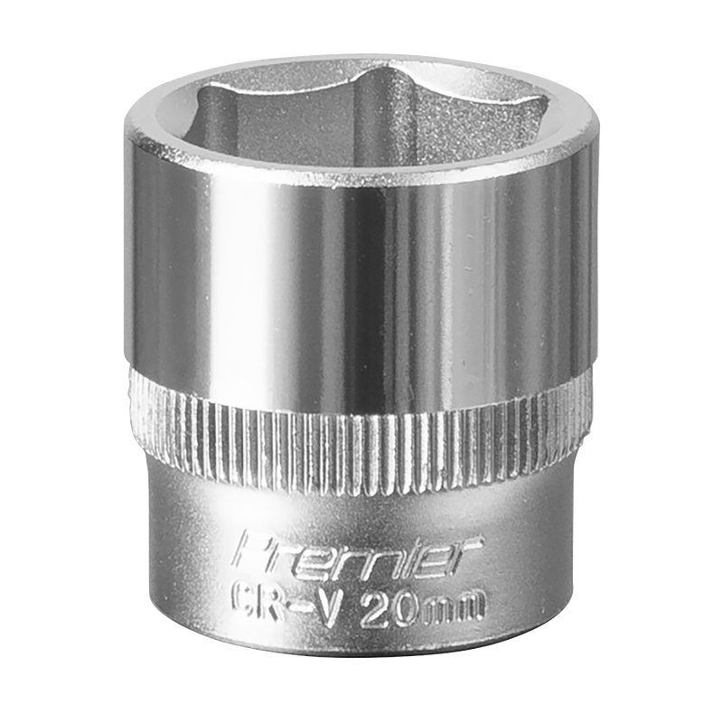 Sealey S3820 Premier Socket 3/8"Sq Drive 20mm