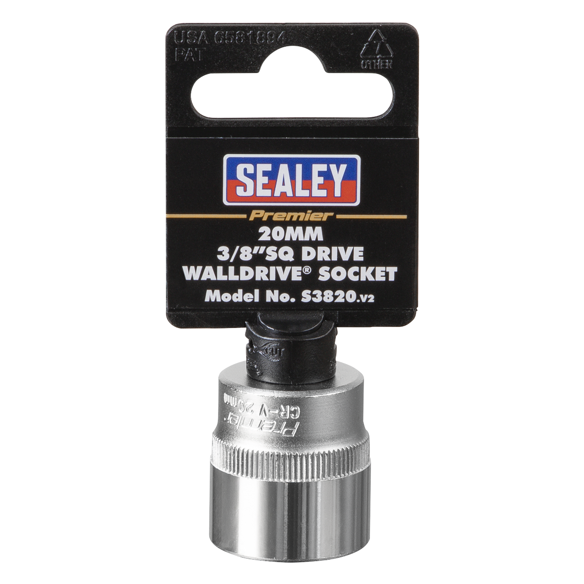 Sealey S3820 Premier Socket 3/8"Sq Drive 20mm - additional view 4