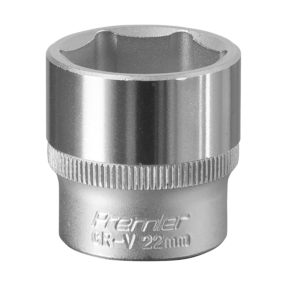 Sealey S3822 Premier Socket 3/8"Sq Drive 22mm